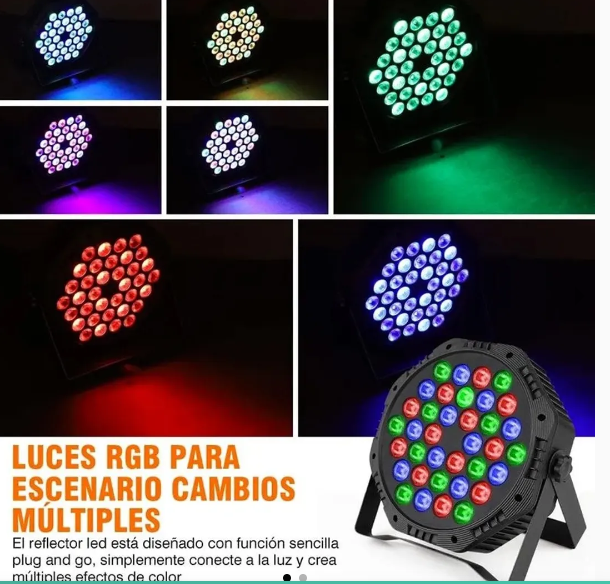 Lampara luces escenario de colores